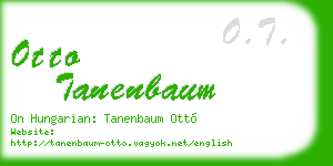 otto tanenbaum business card